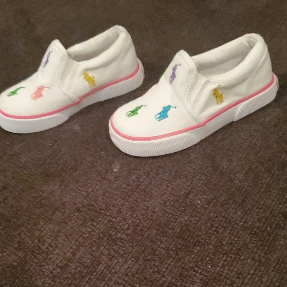 Todler 7c polo slip on shoes
